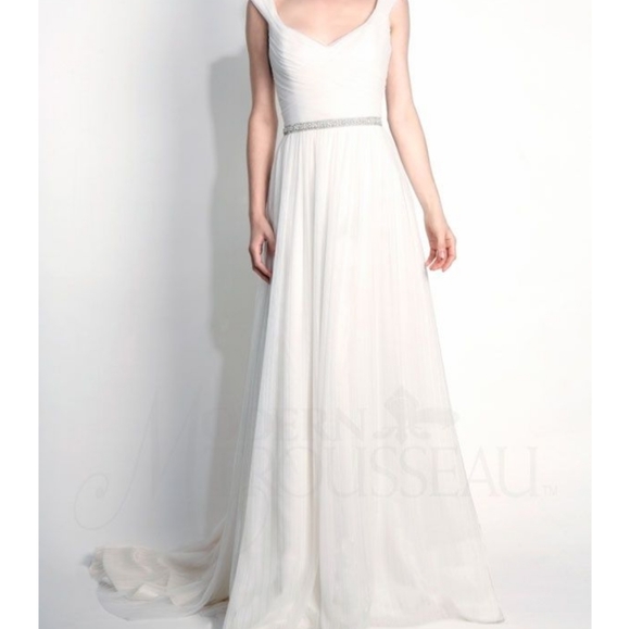 Modern Trousseau Gwen Wedding Dress Ivory Size 12 - Picture 4 of 12